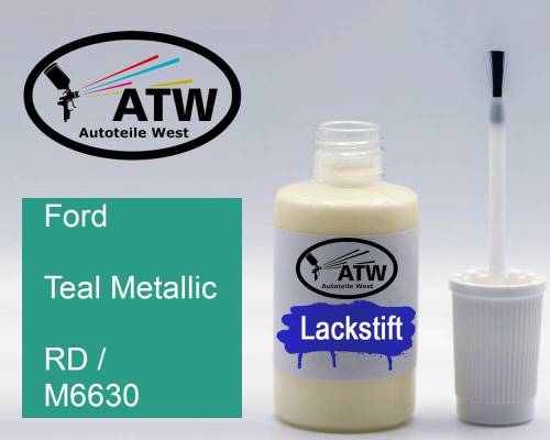 Ford, Teal Metallic, RD / M6630: 20ml Lackstift, von ATW Autoteile West.